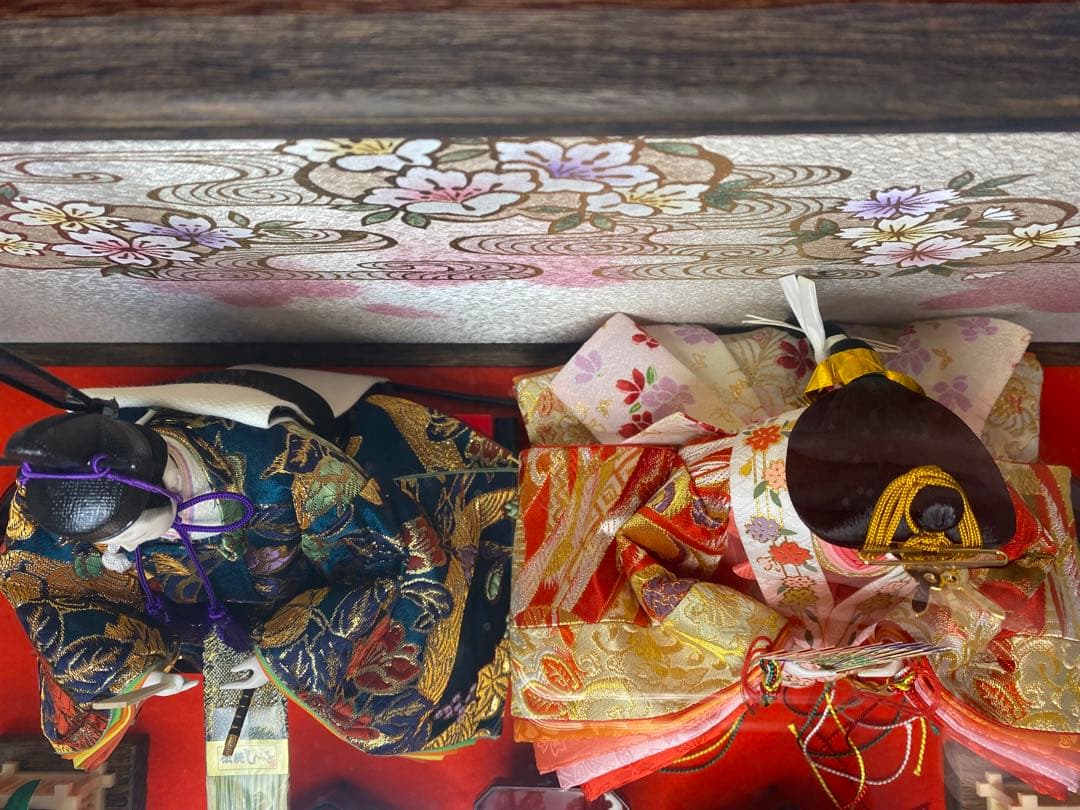 東京久月　雛人形アクリルケース入り親王飾り・間口約５７×奥行約３１×高さ約３３㎝