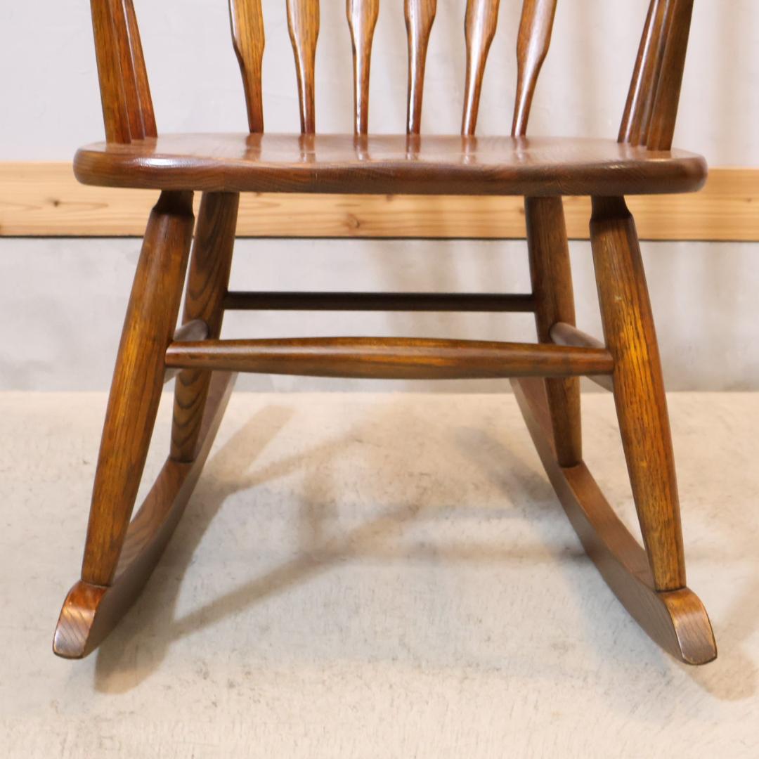 Shin Lee シンリー レッドオーク材 ロッキングチェア クラシカル 揺り