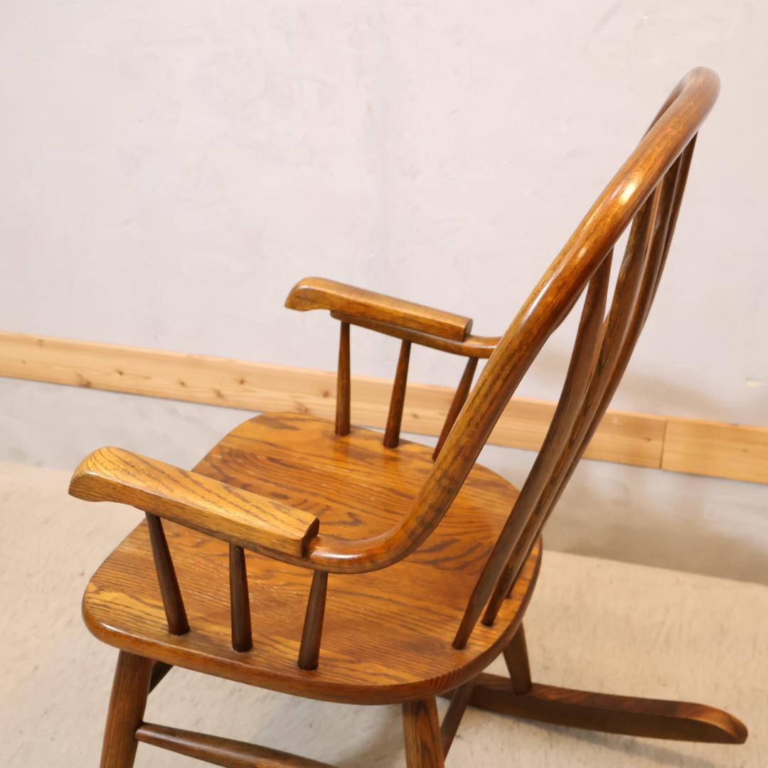 Shin Lee シンリー レッドオーク材 ロッキングチェア クラシカル 揺り