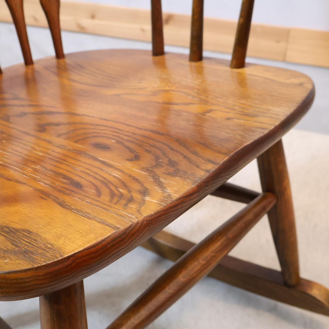 Shin Lee シンリー レッドオーク材 ロッキングチェア クラシカル 揺り