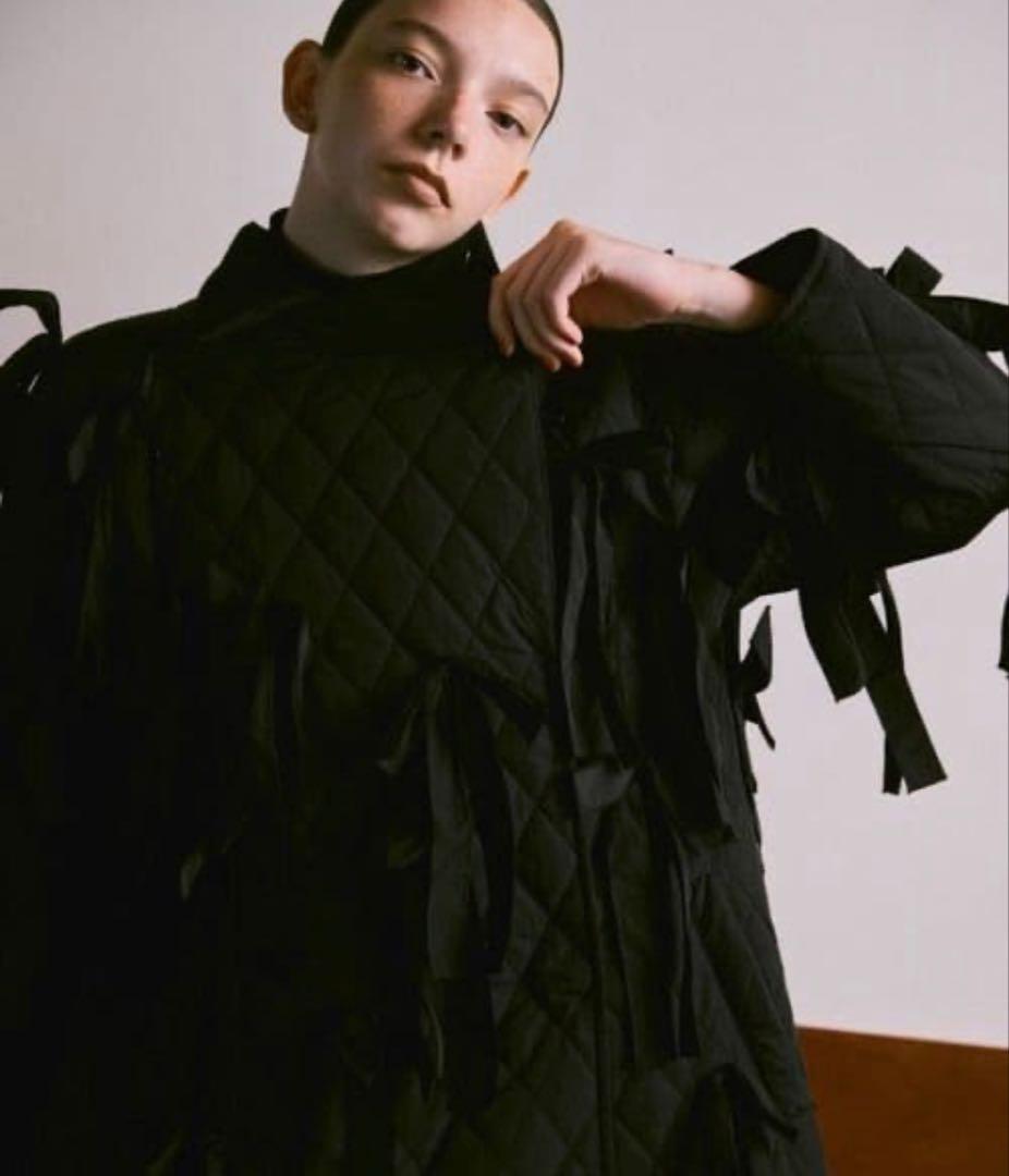 PERNA キルティングリボンコート　 Mサイズ