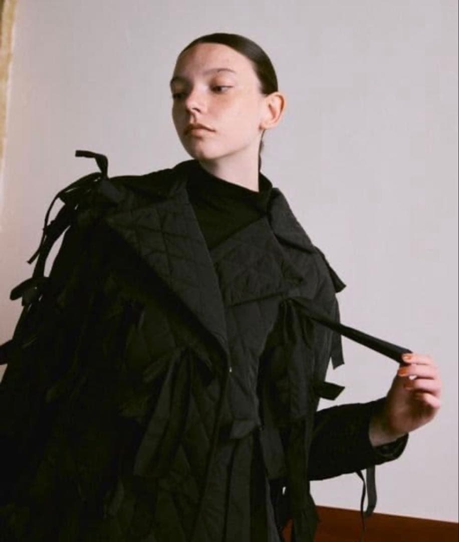 PERNA キルティングリボンコート　 Mサイズ