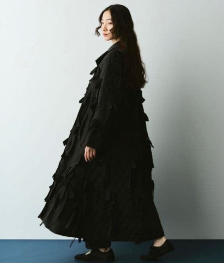 PERNA キルティングリボンコート　 Mサイズ