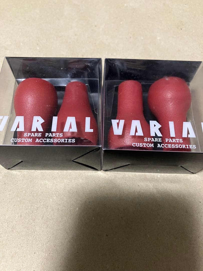 DRT バリアル　ファットノブ&スリムノブ　旧素材レッド