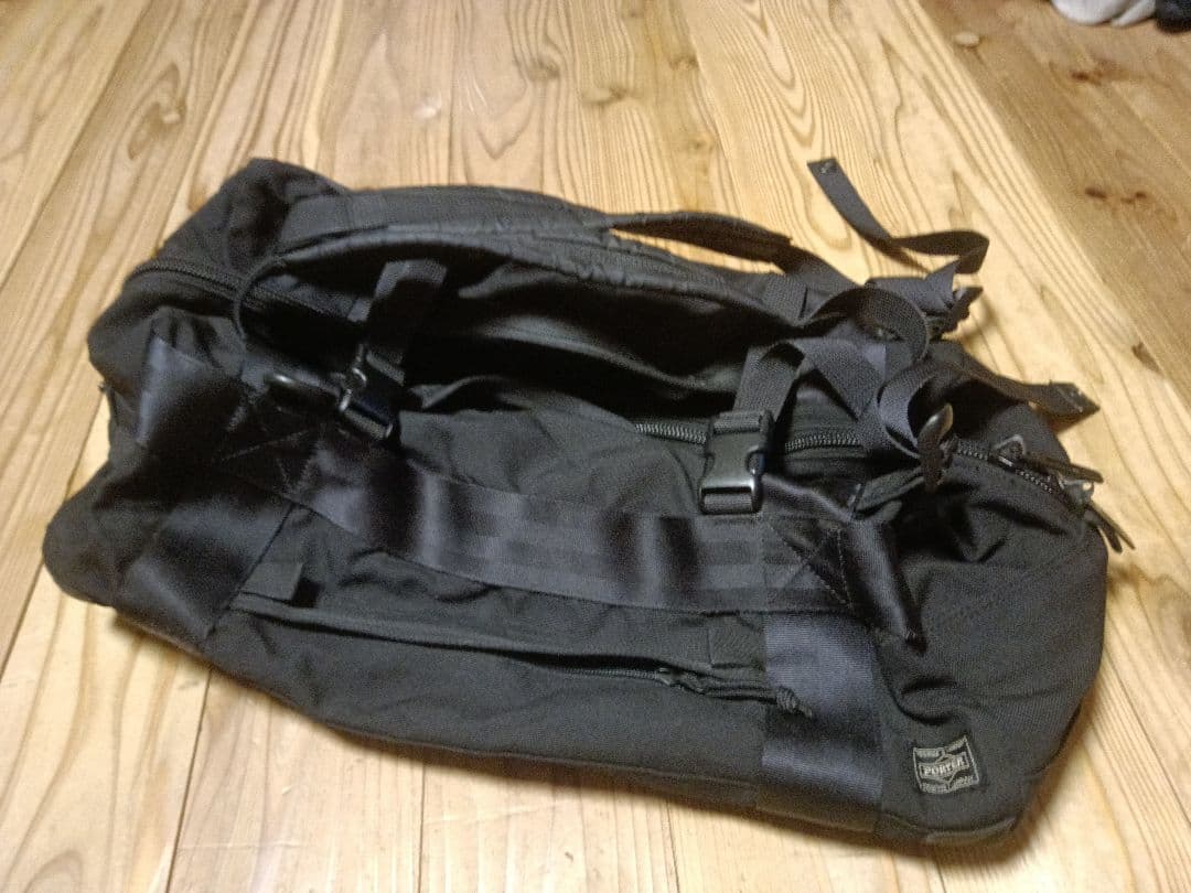 ポーターPORTERブースパックＳブラックボストンバッグ