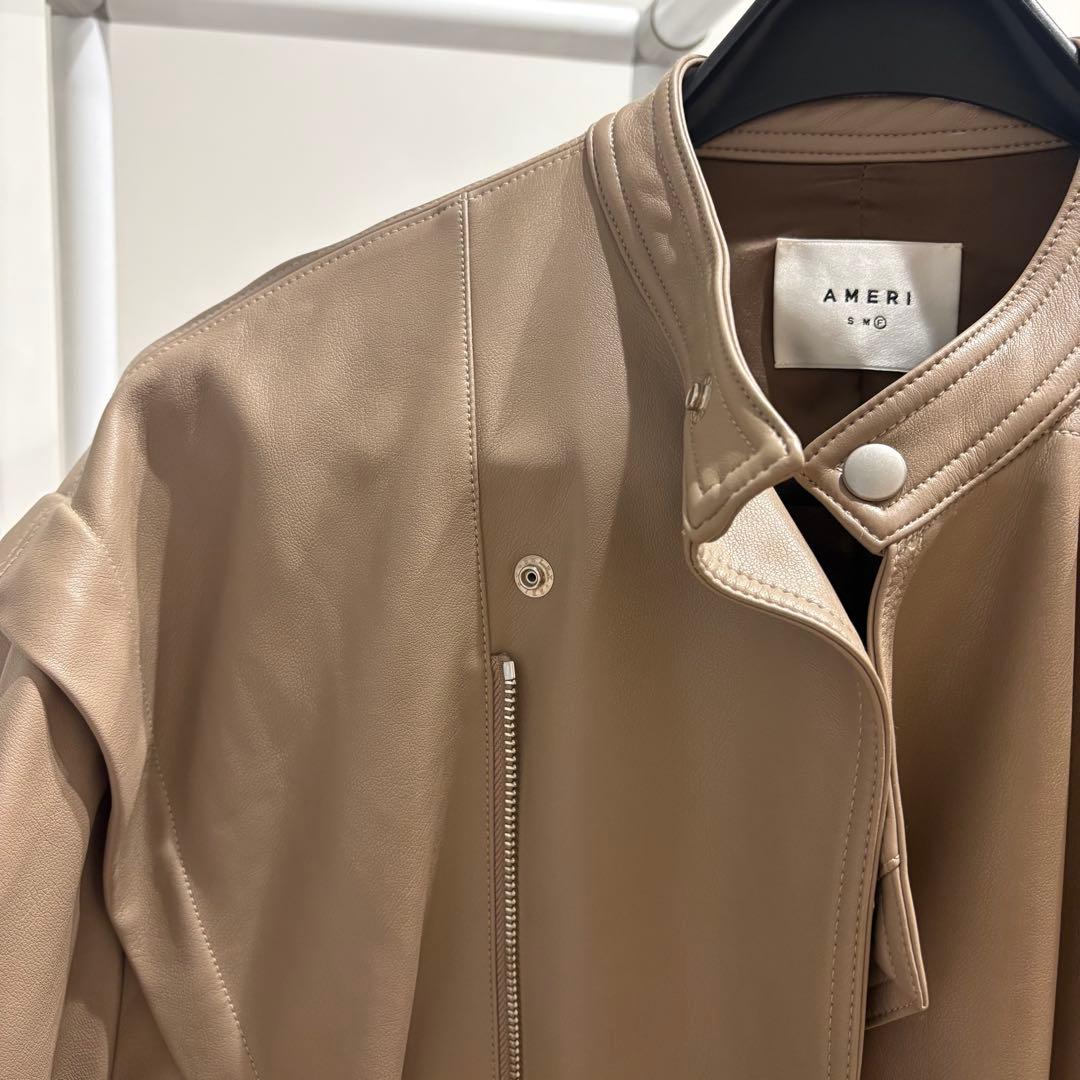 AMERI VINTAGE レトロ フェイク レザー ジャケット