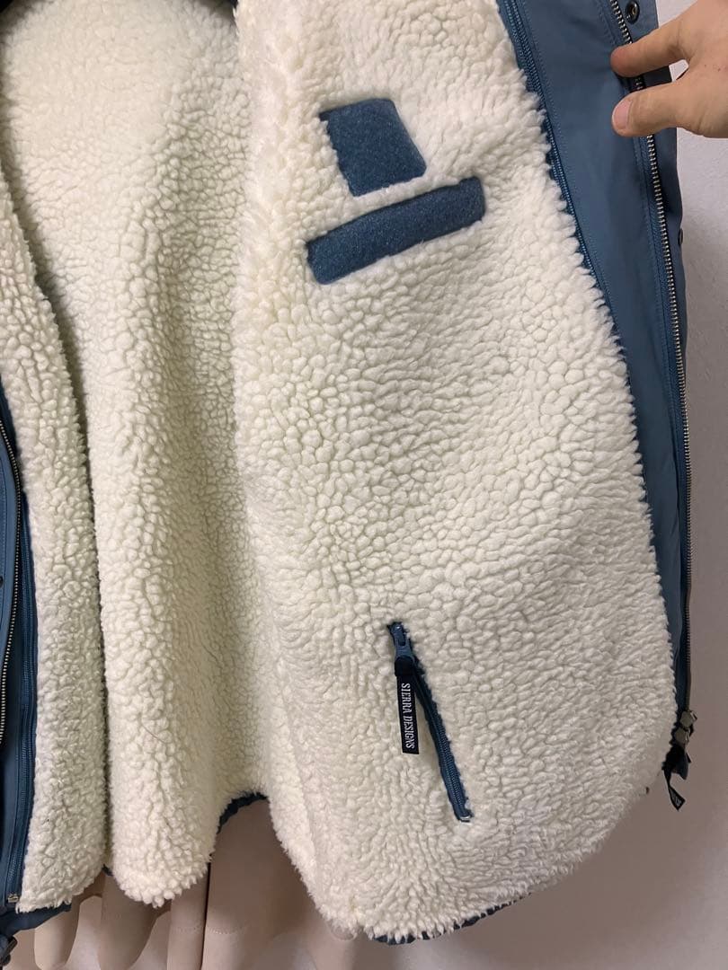 シエラデザイン マウンテンパーカー サックスブルー Ｍ