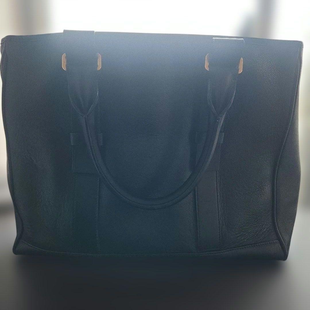 s*i様 トムフォード　黒レザー トートバッグ ゴールド金具