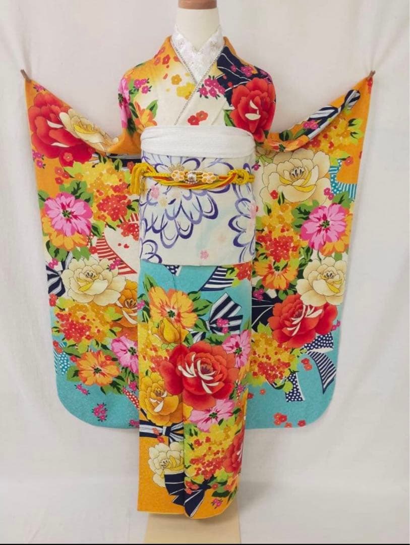 の*ん様 正絹振袖3点セット