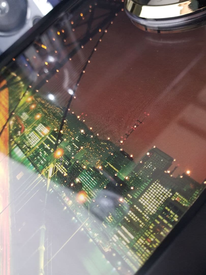 1988年　アートモダン　アーバン　スペースエイジ　ファイバー　クロック　ライト