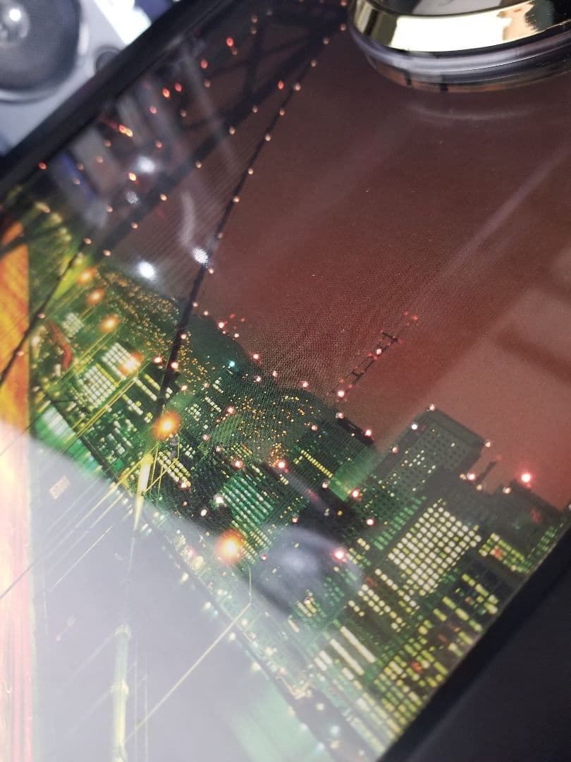 1988年　アートモダン　アーバン　スペースエイジ　ファイバー　クロック　ライト