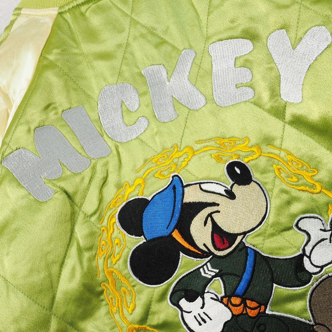 希少/タグ付き【ディズニー×デスバレー】ミッキー刺繍/リバーシブル スカジャン