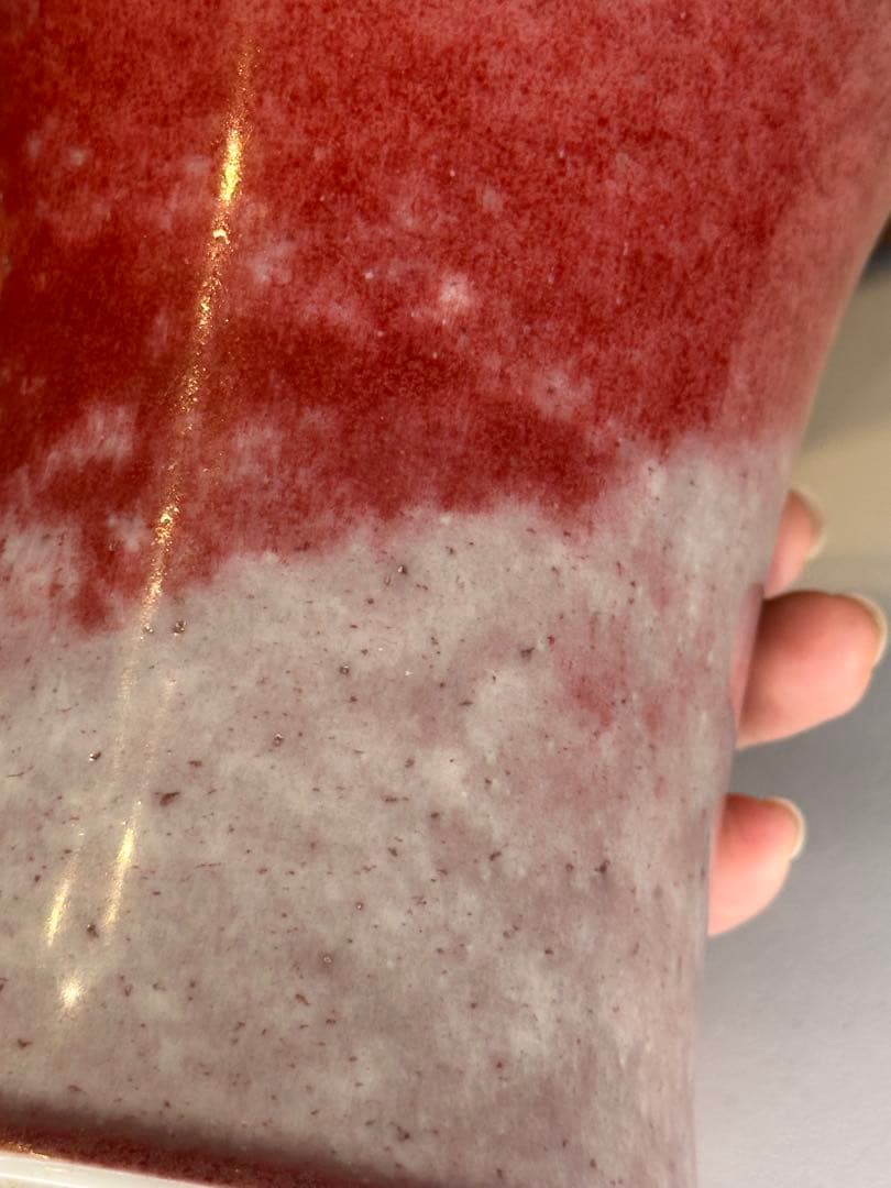 中国 大明宣徳年製 紅釉 瓶 骨董品 共箱