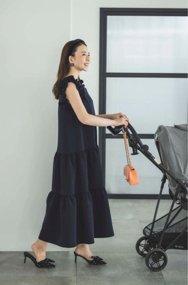 bitnabi ビンナビ　par-lang ドレス　ネイビー