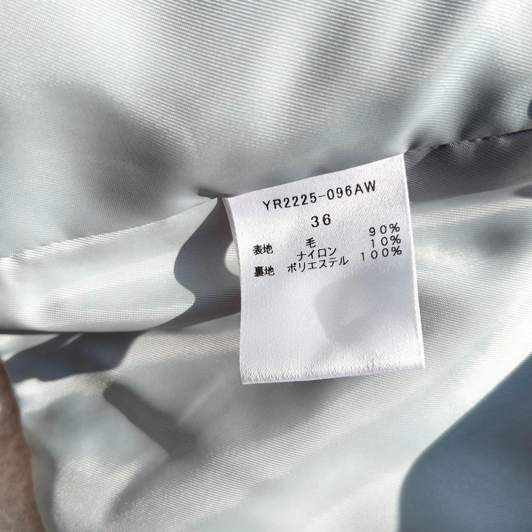 ヨリ　Yori　ラウンドカラーショートコート アイボリー　22AW