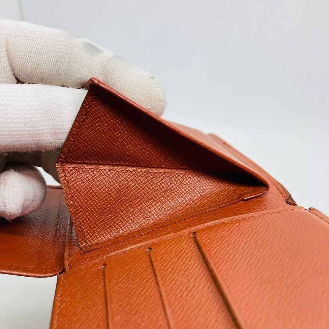 ルイヴィトン モノグラム ポルトフォイユ マルコ　二つ折り財布 茶色 782