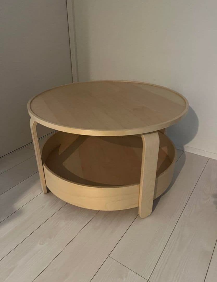 イケア IKEA ボルゲビー BORGEBY ローテーブル 丸型