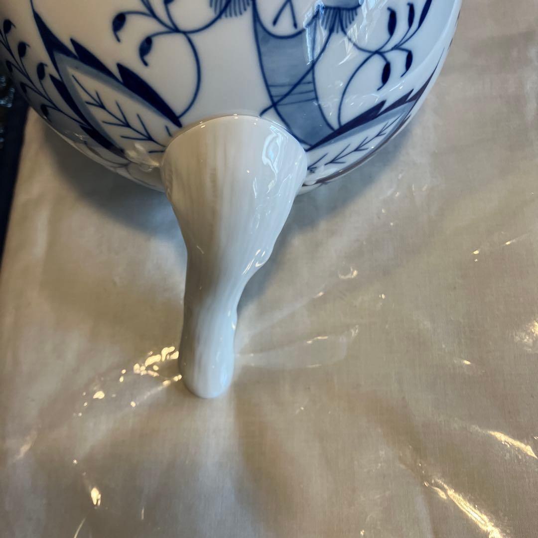 マイセン/共箱⭐️マイセン ブルーオニオン ティーポット(L)