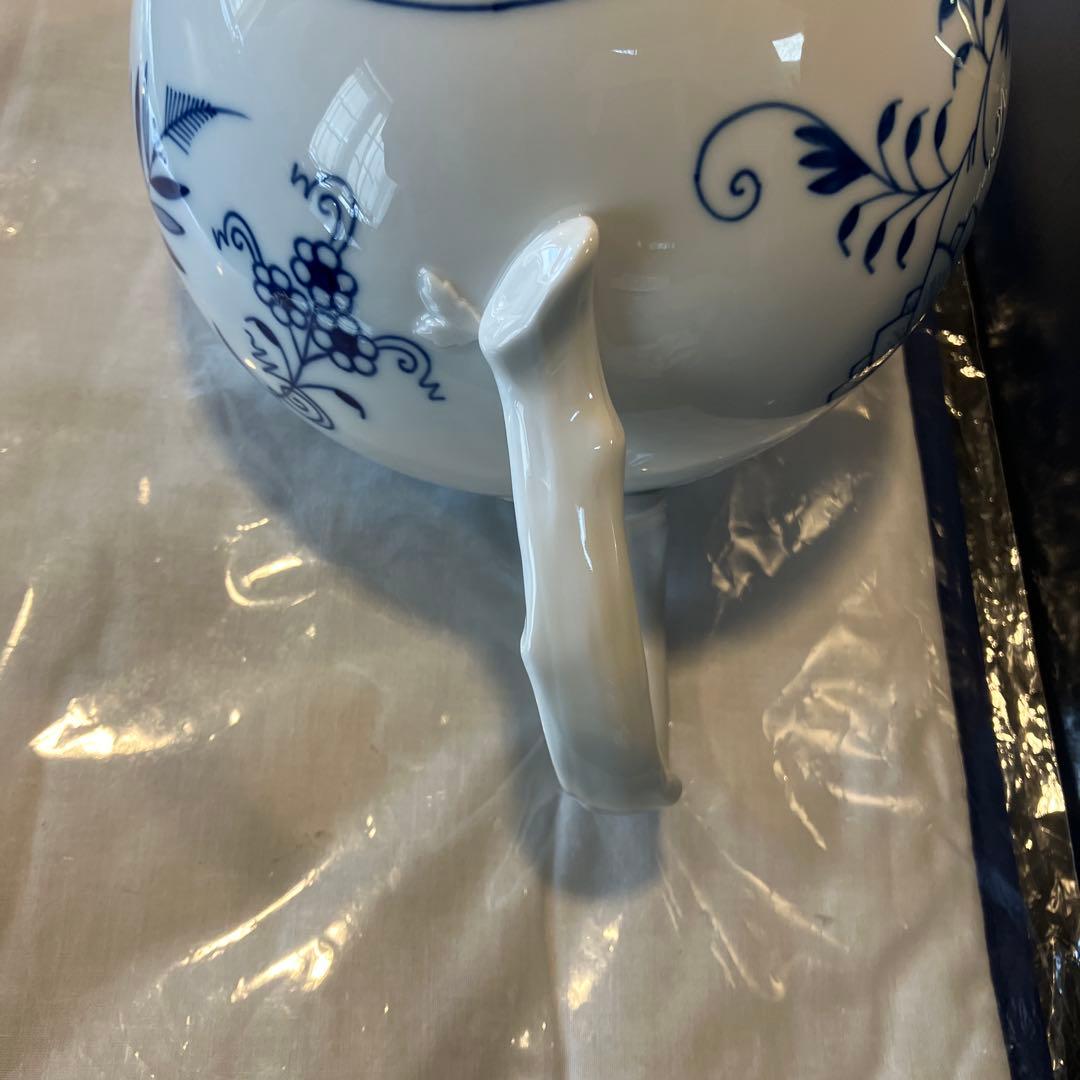 マイセン/共箱⭐️マイセン ブルーオニオン ティーポット(L)