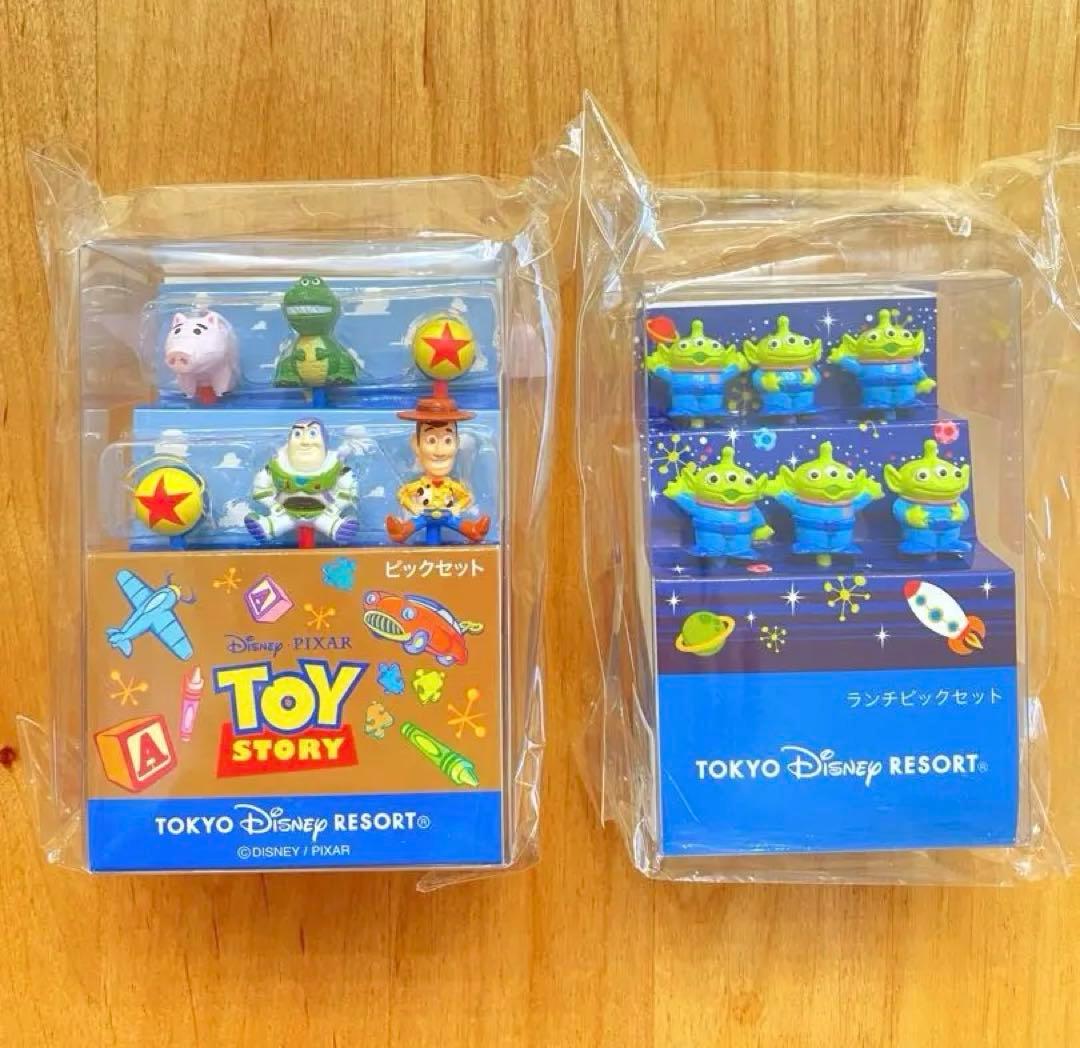 新品⭐️ディズニーリゾート　トイストーリー　リトルグリーンメン　ランチピックセット