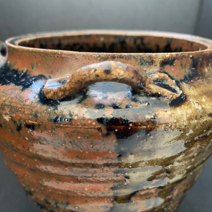 祖母懐　四耳壷　古瀬戸　祖母懐焼　壷　茶道具