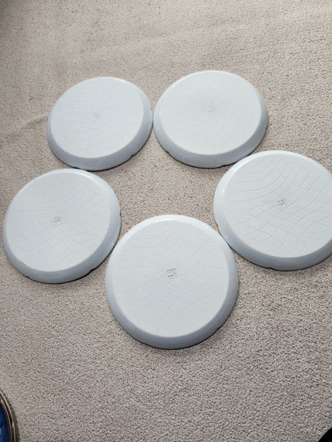 和皿 19枚セット 青い葉模様