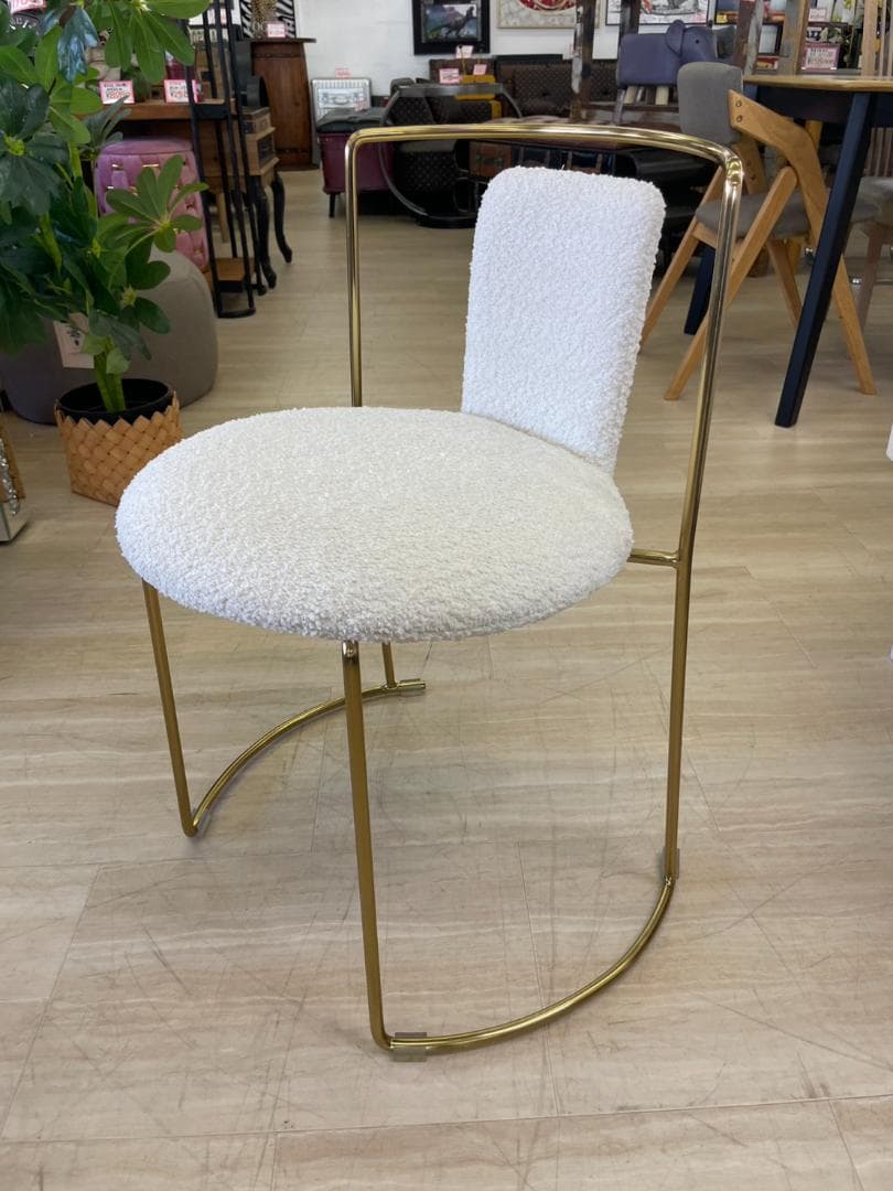 ダイニングチェア　ブークレ　PC-622IV　ホワイト　イス　いす　椅子　チェア