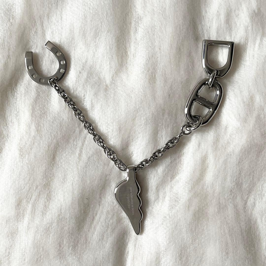 新品 HERMES エルメス ボン　ヴォヤージュ キーホルダー シルバー　新作