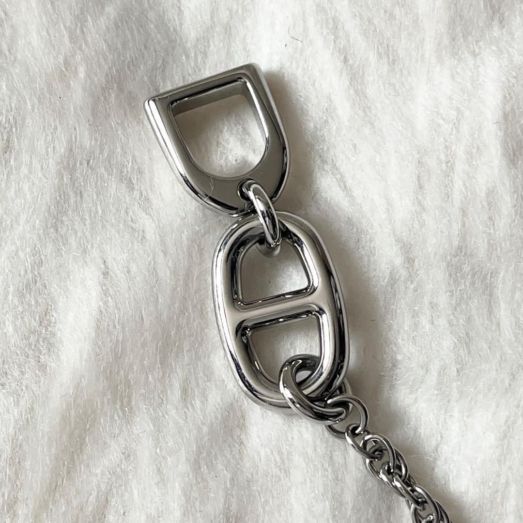 新品 HERMES エルメス ボン　ヴォヤージュ キーホルダー シルバー　新作