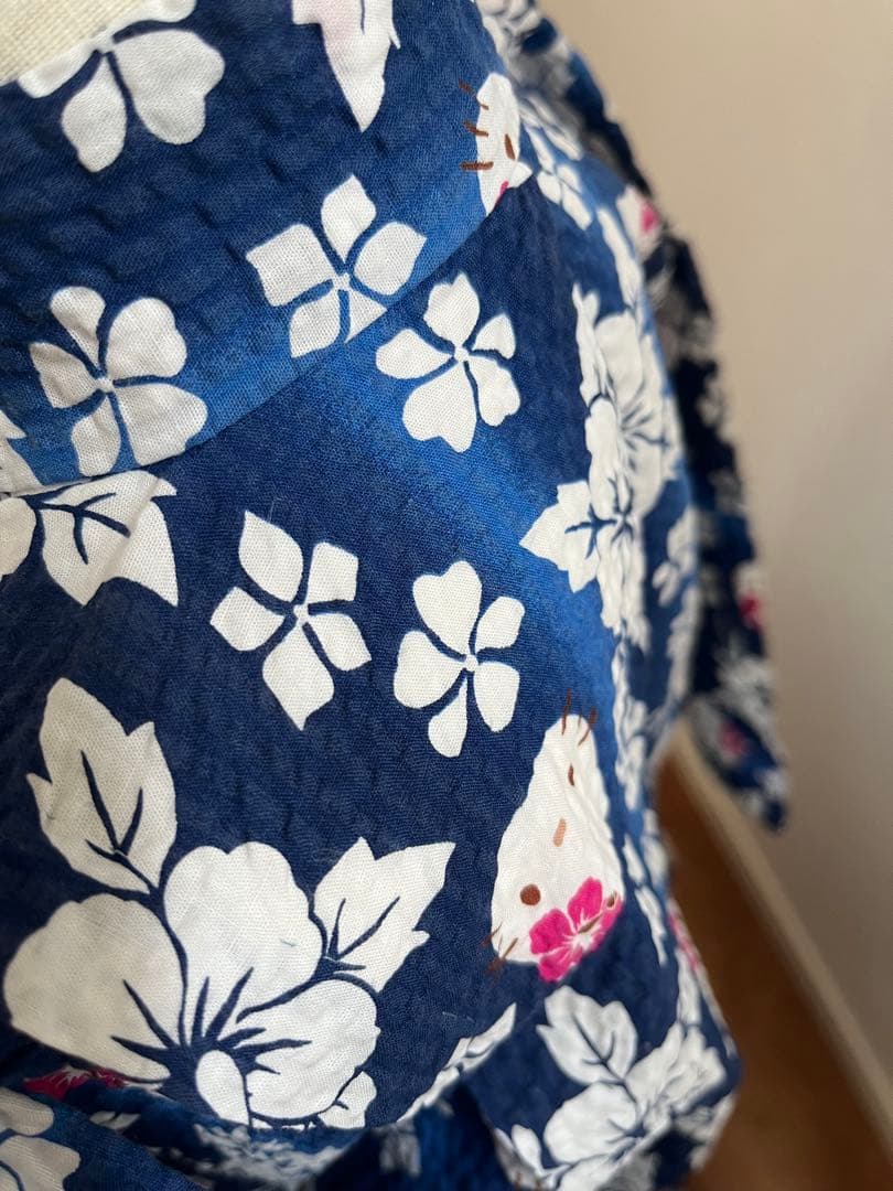 d*3様 週末限定‼︎ 極レア 希少 キティちゃん 浴衣 ネイビー 110センチ