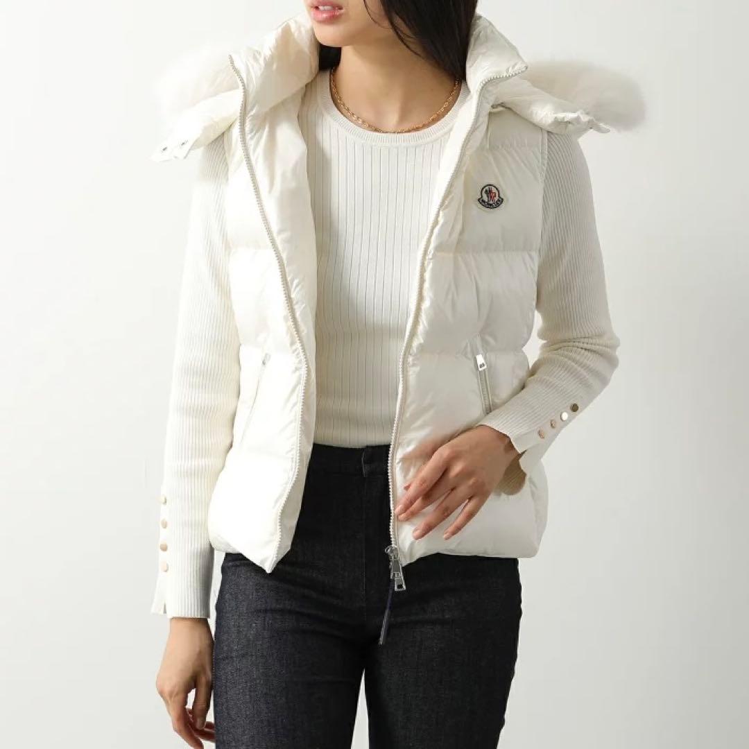 『未使用級』MONCLER GALLINULE ダウンベスト パール サイズ0
