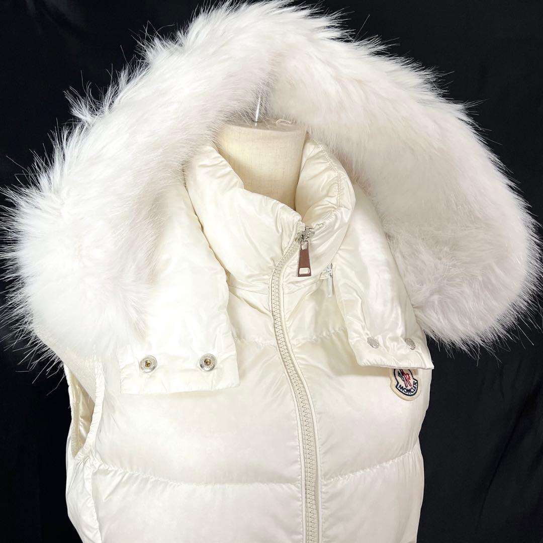 『未使用級』MONCLER GALLINULE ダウンベスト パール サイズ0