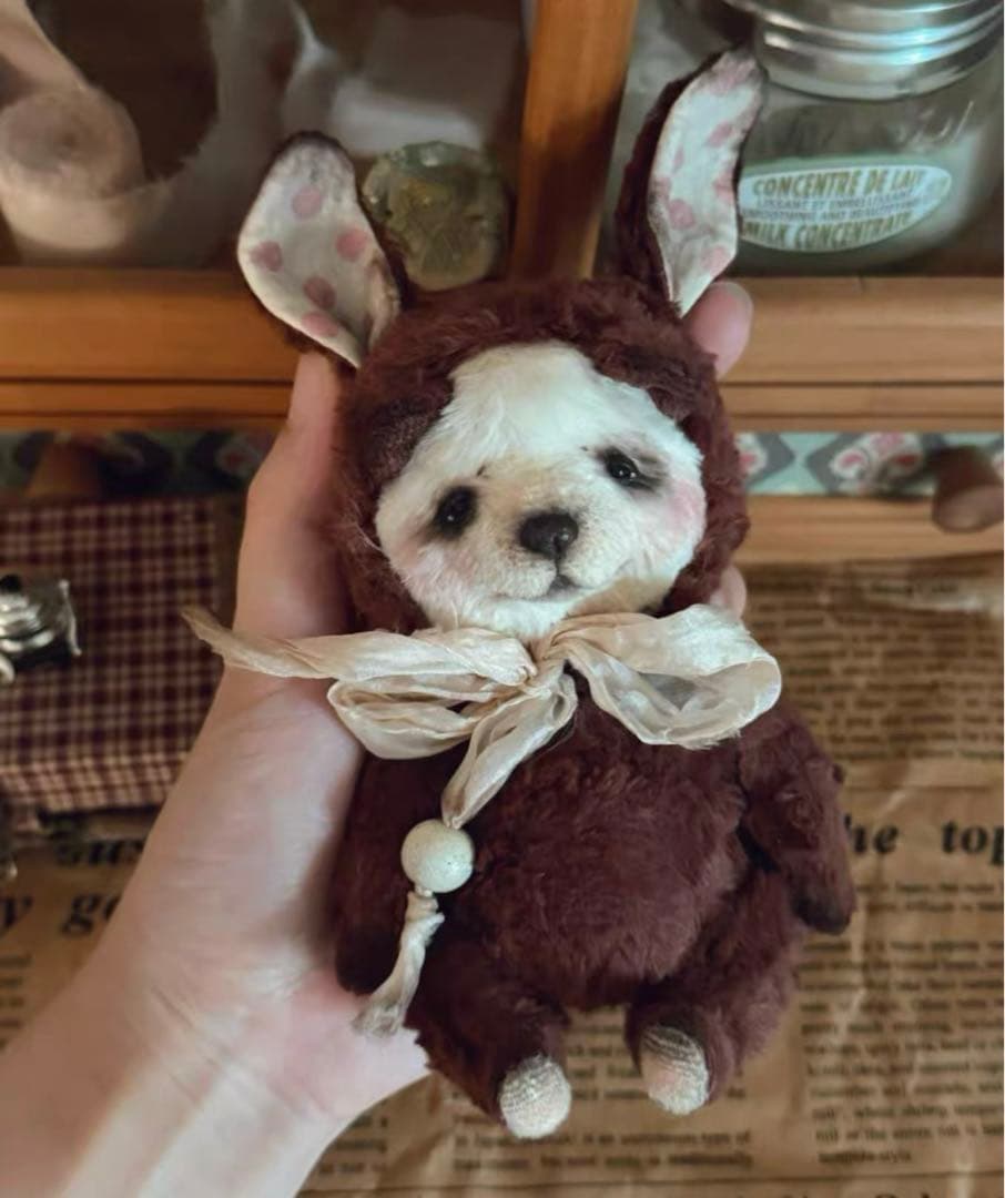 うさみみくまさん アーティストベア テディベア 海外作家様 ハンドメイド ロシア