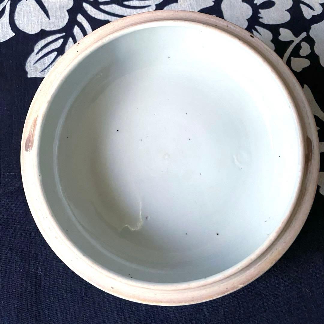 江戸時代中期・古伊万里　食籠・蓋物　染付牡丹柄　茶道具　菓子入れ　時代物・骨董