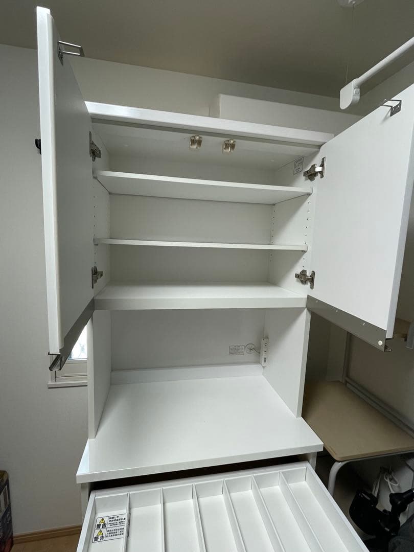 ニトリキッチンボード：上下セット：リガーレ 50TH-80KB＋H50-80OP