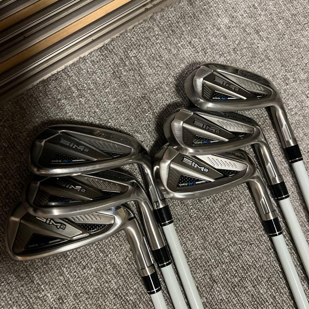 テーラーメイドSIM2 Max アイアンセット レディース 7～Pw AwSw
