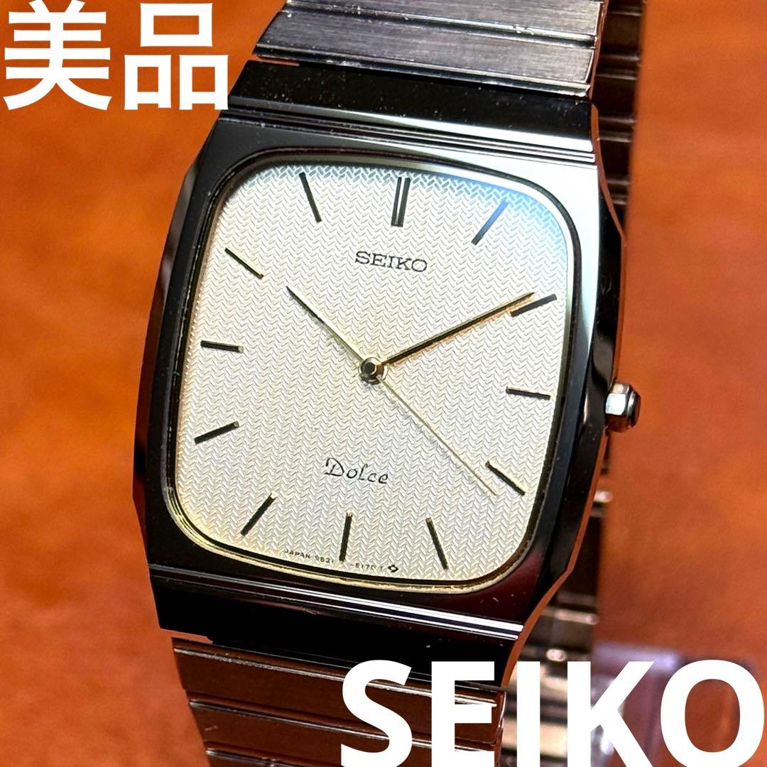 A67 希少 稼動品 SEIKO DOLCE レクタンギュラー 90年代