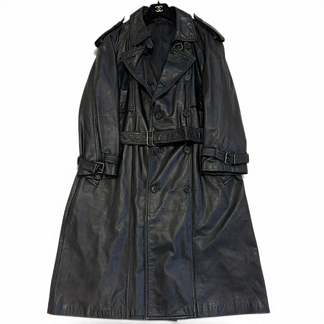 Partina パルティーナ 腰ベルト 大きいサイズ レザー トレンチコート