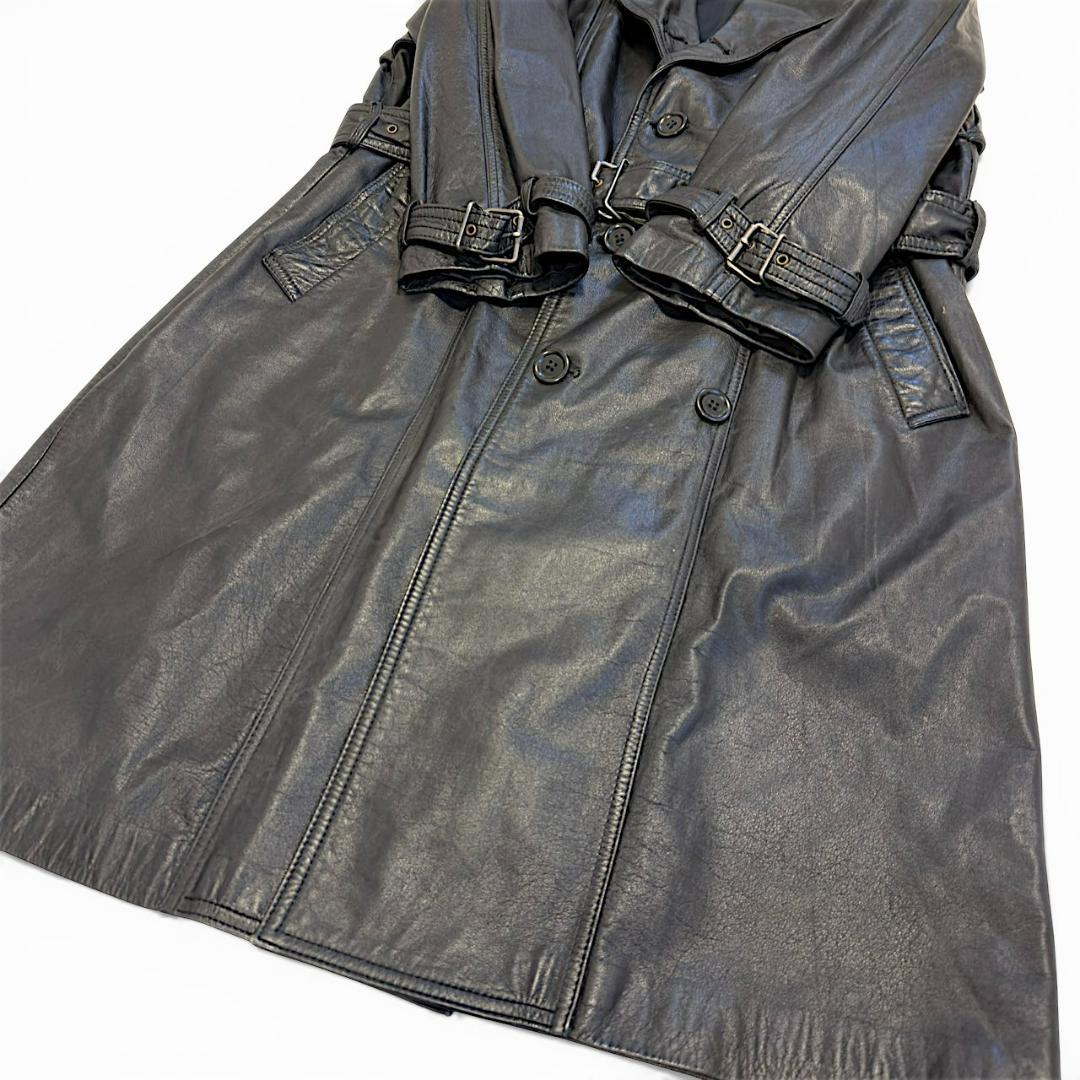 Partina パルティーナ 腰ベルト 大きいサイズ レザー トレンチコート