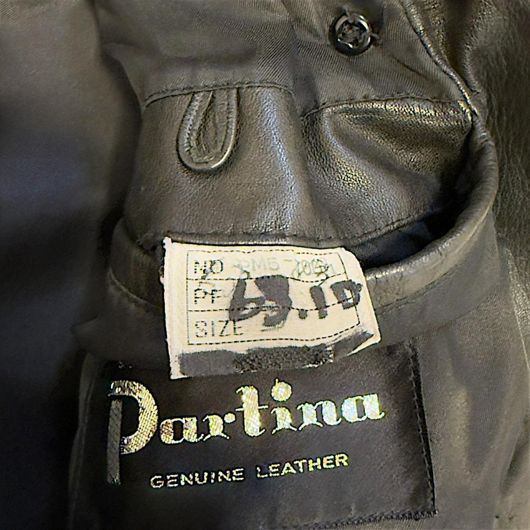 Partina パルティーナ 腰ベルト 大きいサイズ レザー トレンチコート