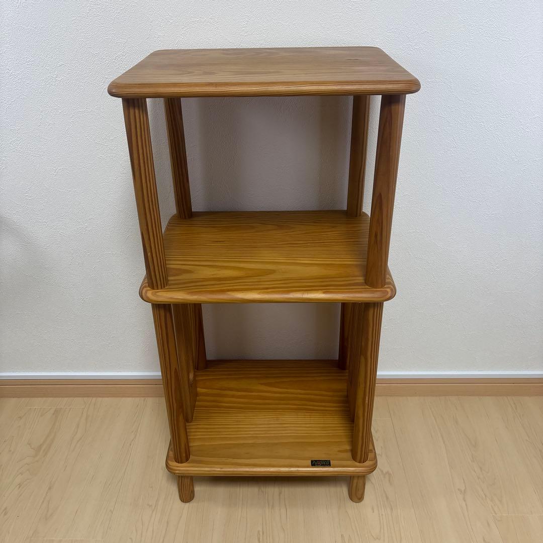 廃盤品　ナジコ ビンテージラック　ビンテージ棚　ウッドシェルフ　サイドチェスト