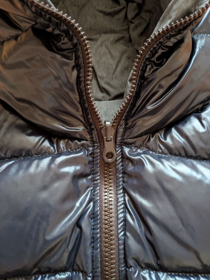 DUVETICAデュベティカ★ダウンベストネイビー×グレーリバーシブル40美品