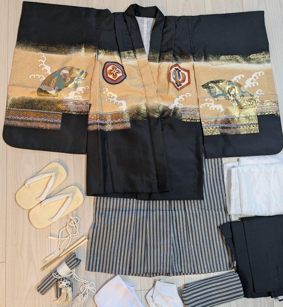 七五三　12点セット　卒園式　袴セット　5歳前後　男の子　お正月 753