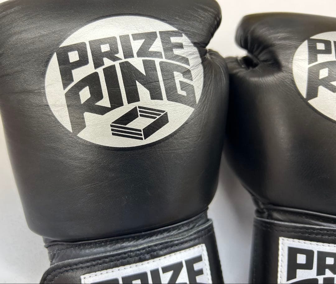 プライズリング　ボクシンググローブ　本革製　8oz 黒