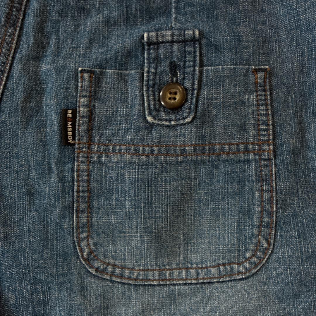 美品 beams boy ビームスボーイ サロペット デニム生地 綿100％