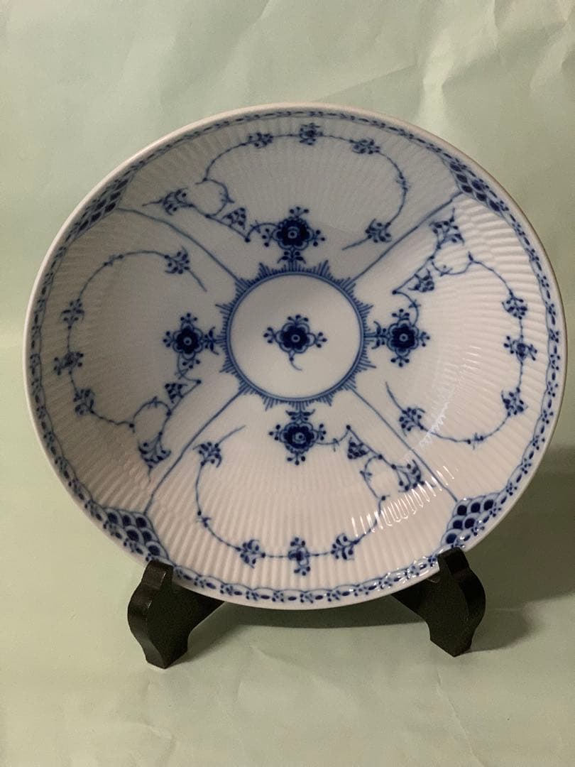 はたこ、ブルーフルーテッドハーフレースシリーズ3点セット。