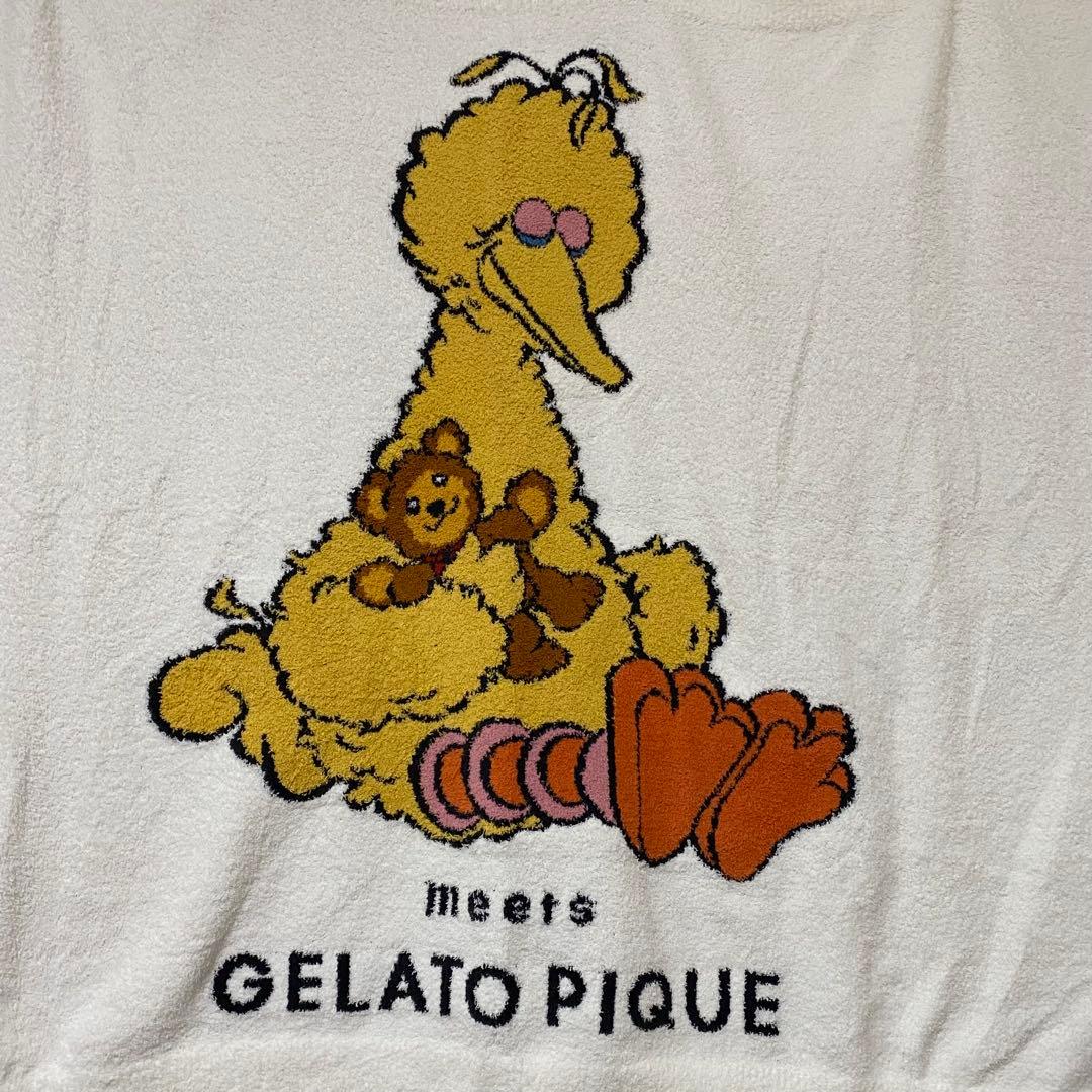 ジェラートピケ ビッグバード ブランケット セサミストリート