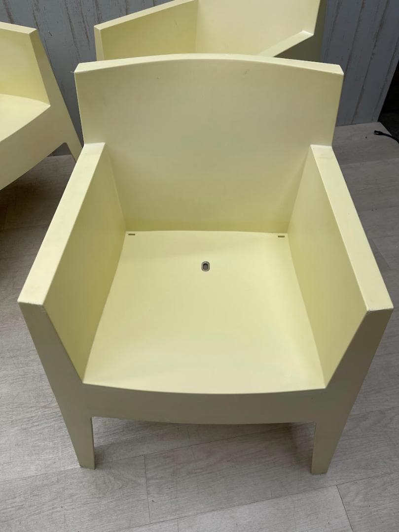 ドリアデ トイチェア アイボリー 4脚 まとめて スタッキングチェア イタリア製