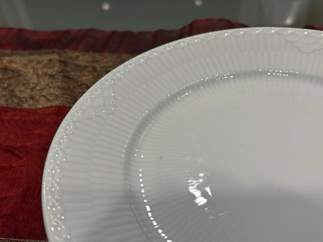 ロイヤルコペンハーゲン　ホワイトフルーテッド　22cm 5枚セット