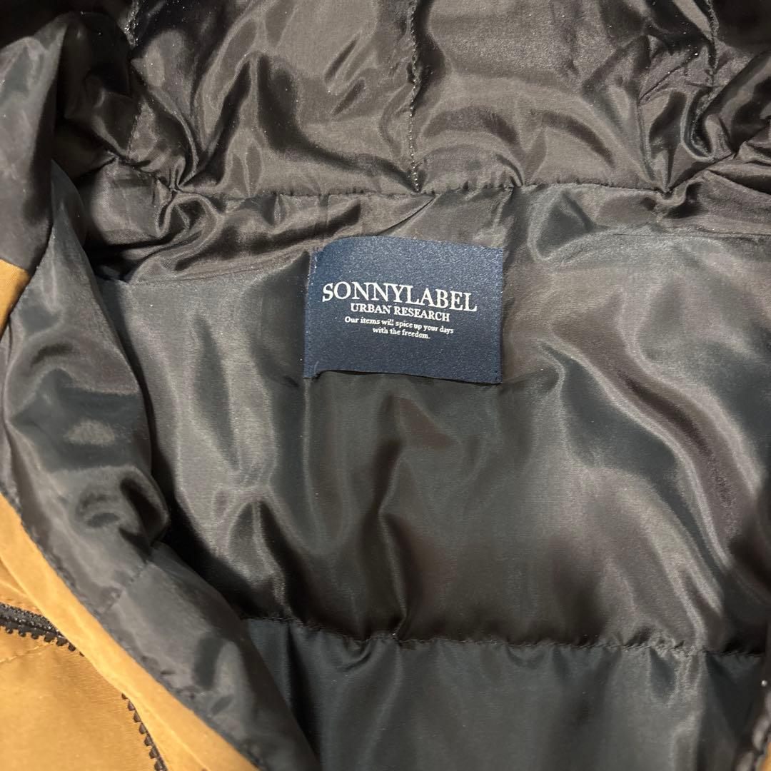 アーバンリサーチサニーレーベル　フーディーダウンジャケット　ブラウン